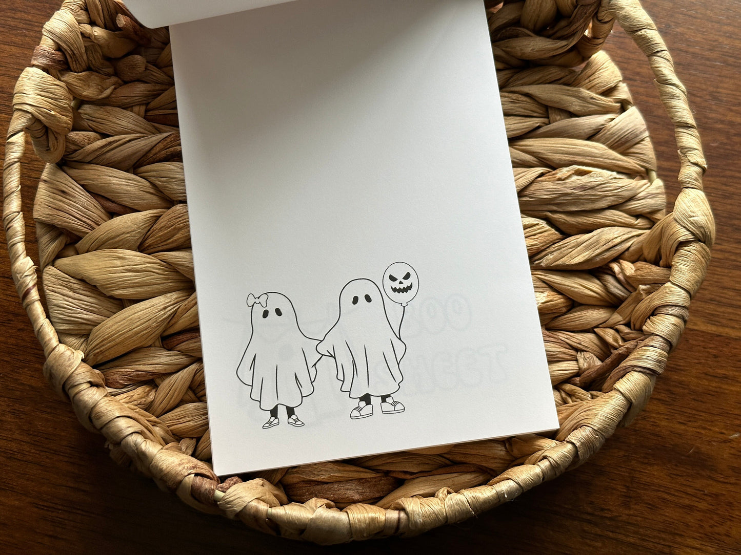 Ghost Doodle Notepad, Stress Relief Gift, Adult Coloring Pages, Desk Accessories, ADHD Tool, Stationery