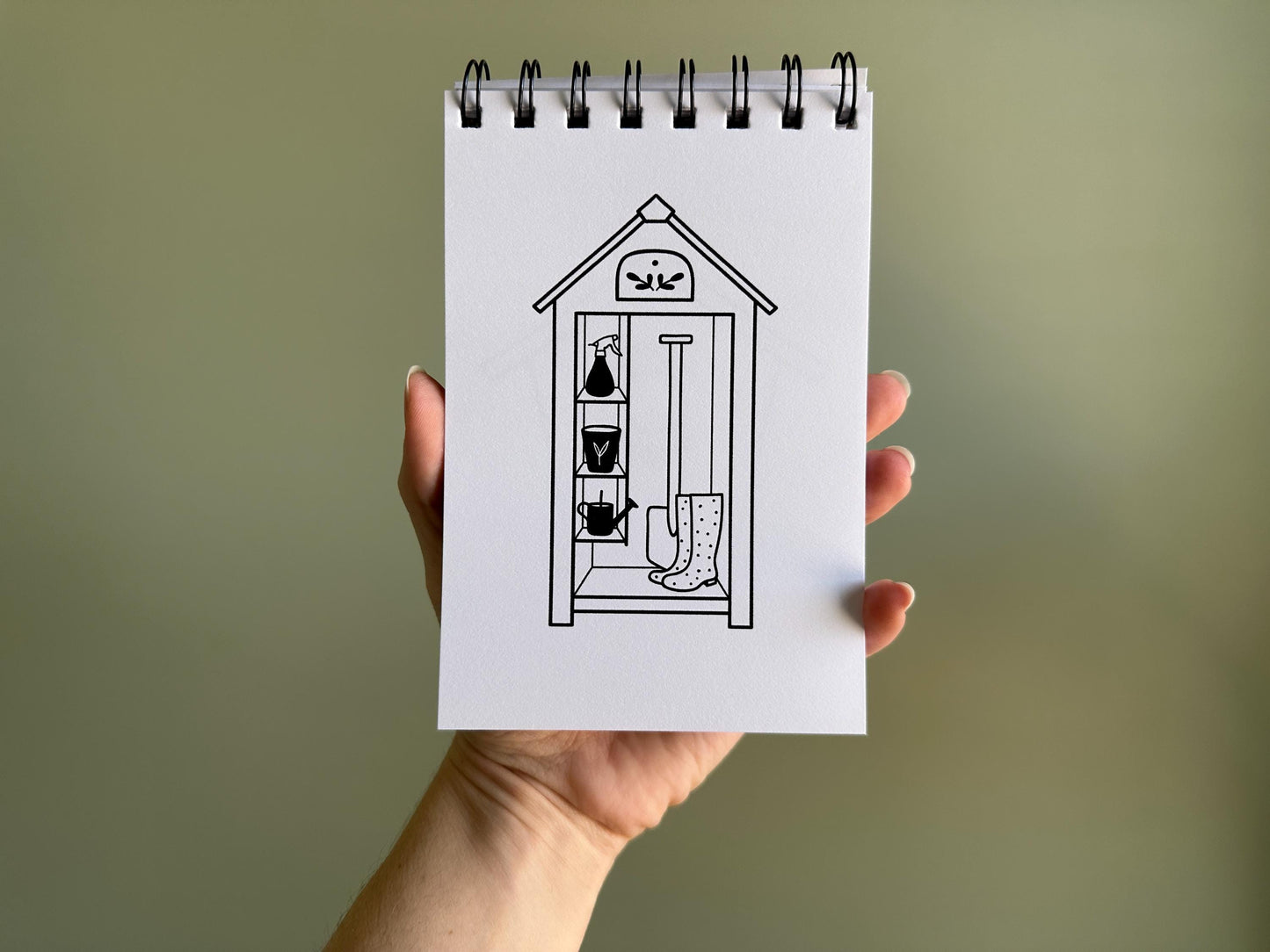 Little Simple Living Coloring Book, Gardening Coloring Pages, Backyard Homestead, Travel Size