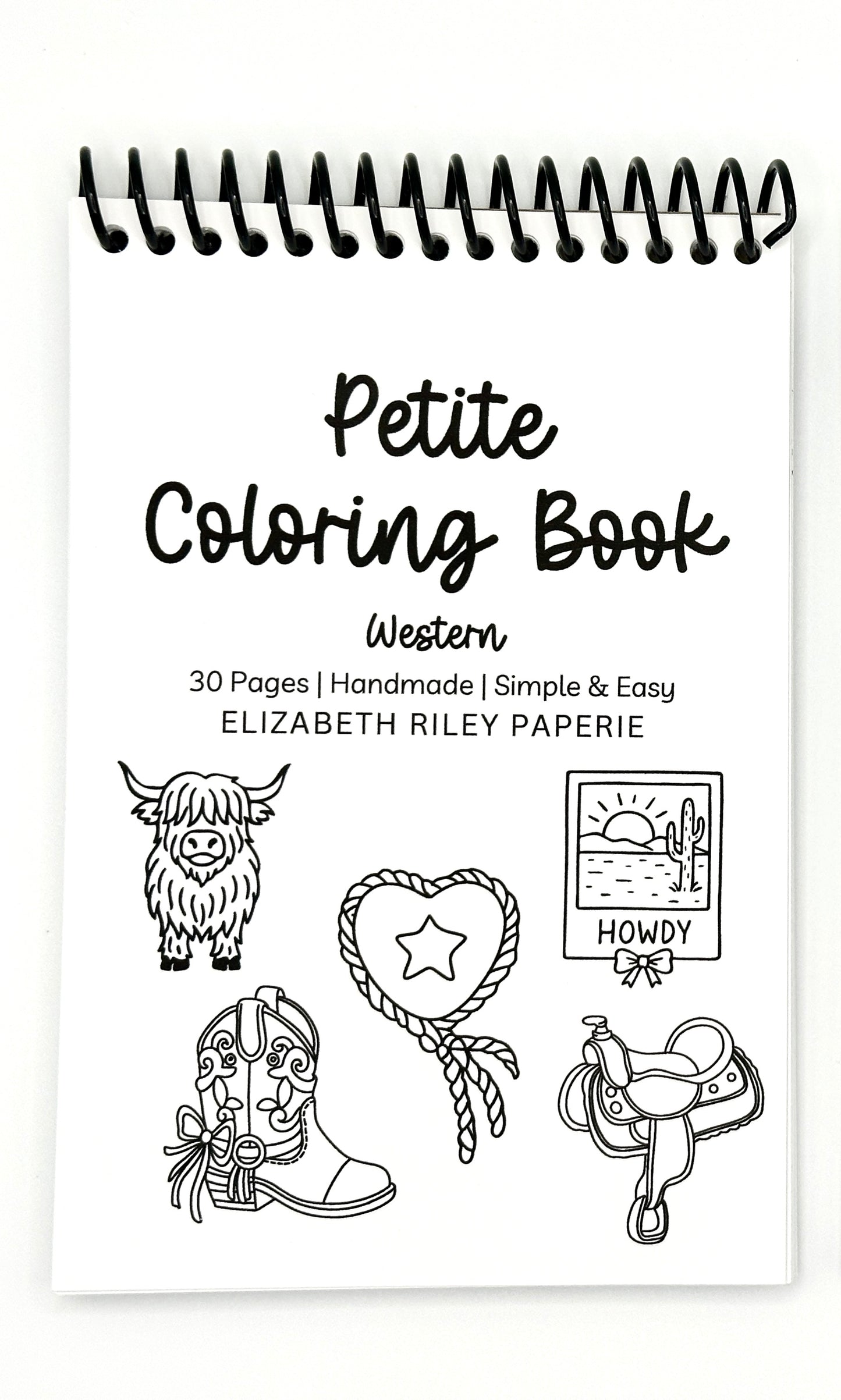 Western Petite Coloring Book