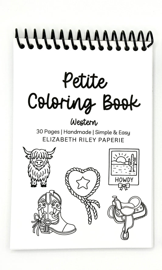 Western Petite Coloring Book
