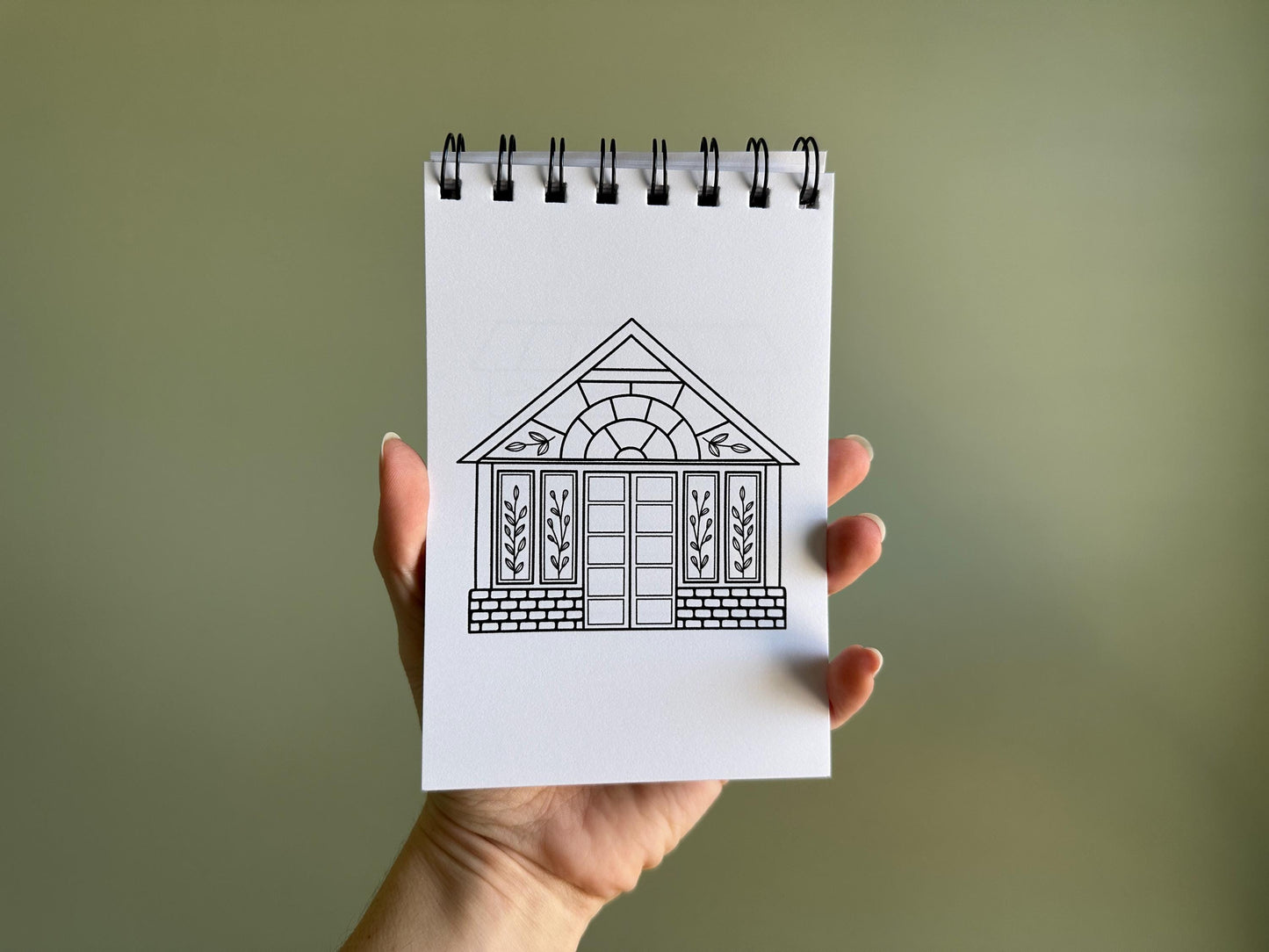 Little Simple Living Coloring Book, Gardening Coloring Pages, Backyard Homestead, Travel Size