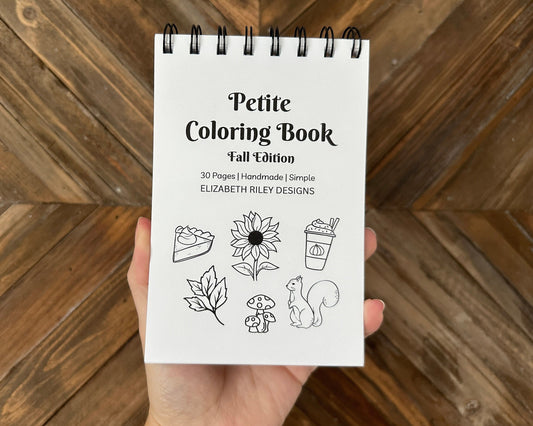 Mini Coloring Book, Fall Coloring Pages, Cozy Autumn, Nature Party Favor, Travel Size