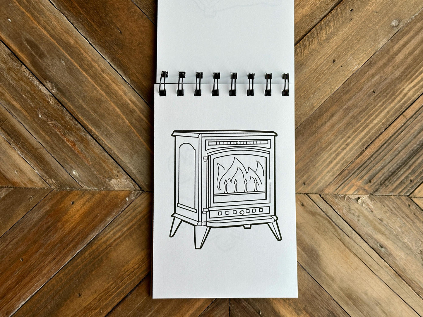 Mini Cozy Winter Coloring Book, Easy Coloring Pages, Travel Sized