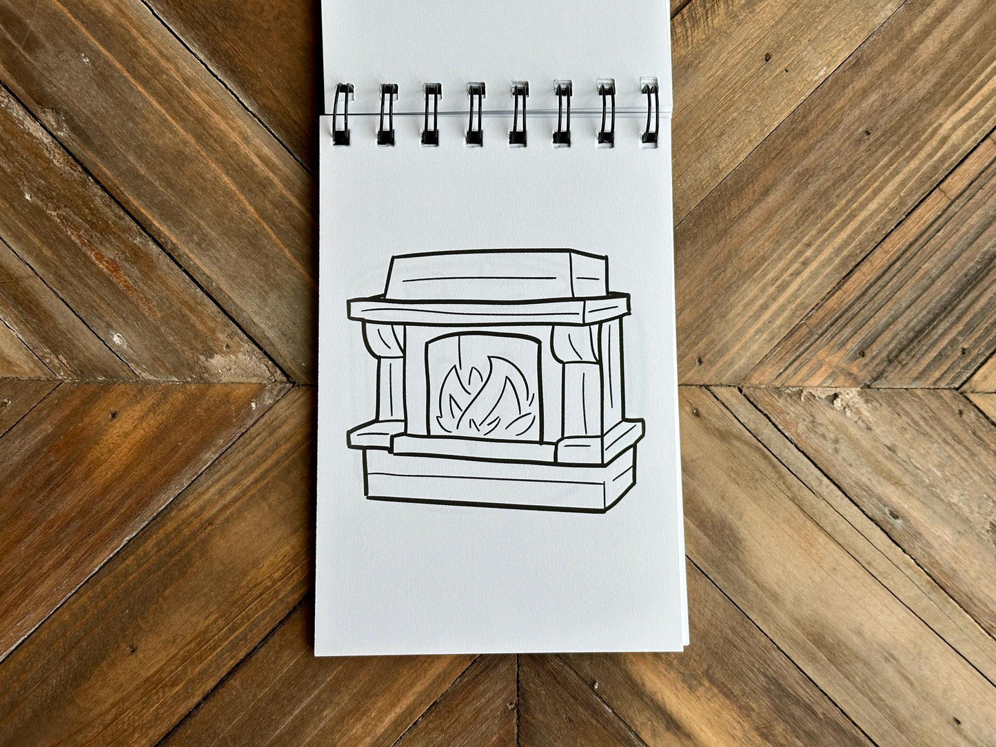 Mini Cozy Winter Coloring Book, Easy Coloring Pages, Travel Sized