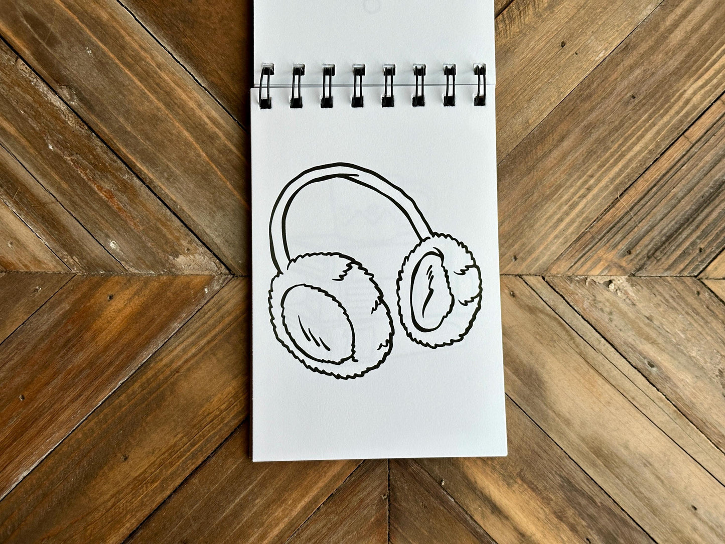 Mini Cozy Winter Coloring Book, Easy Coloring Pages, Travel Sized